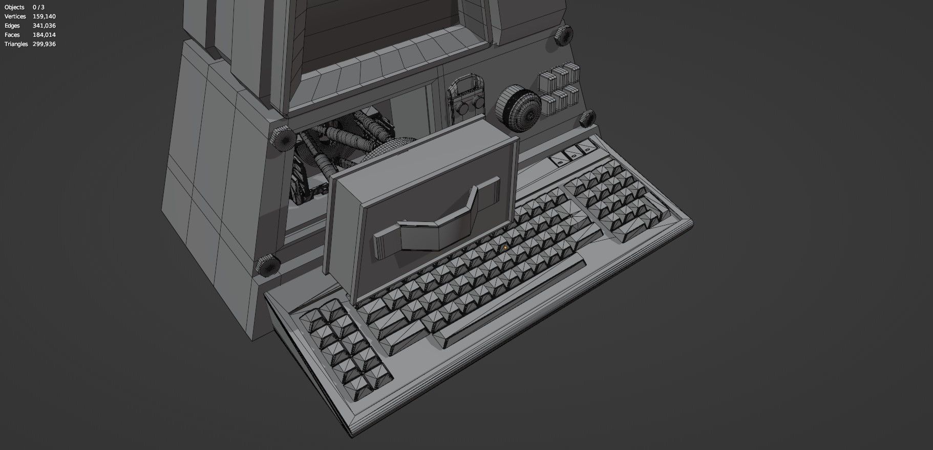 Retro Computer Pack - 3 Variations  3D model_44