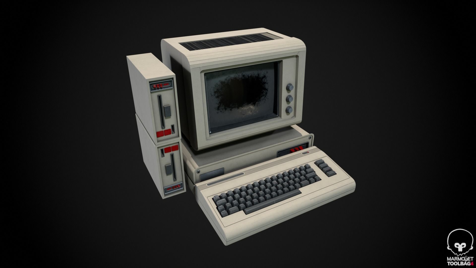 Retro Computer Pack - 3 Variations  3D model_3