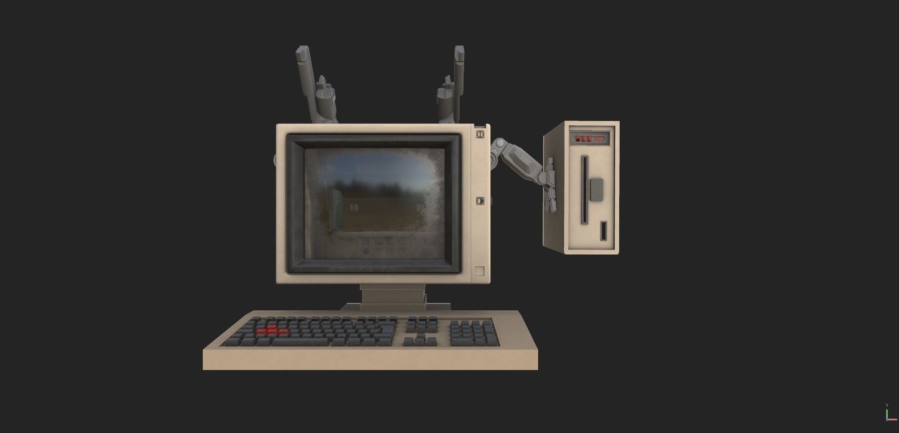 Retro Computer Pack - 3 Variations  3D model_26