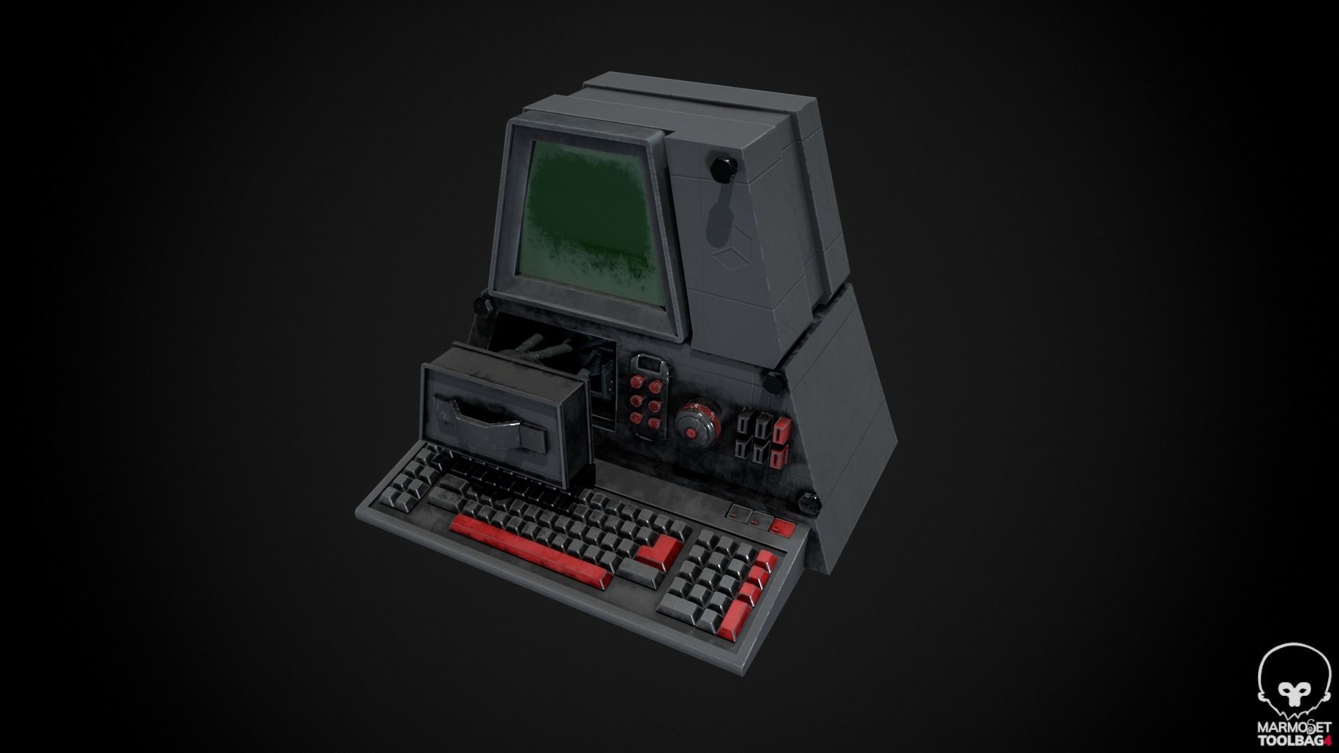 Retro Computer Pack - 3 Variations  3D model_8