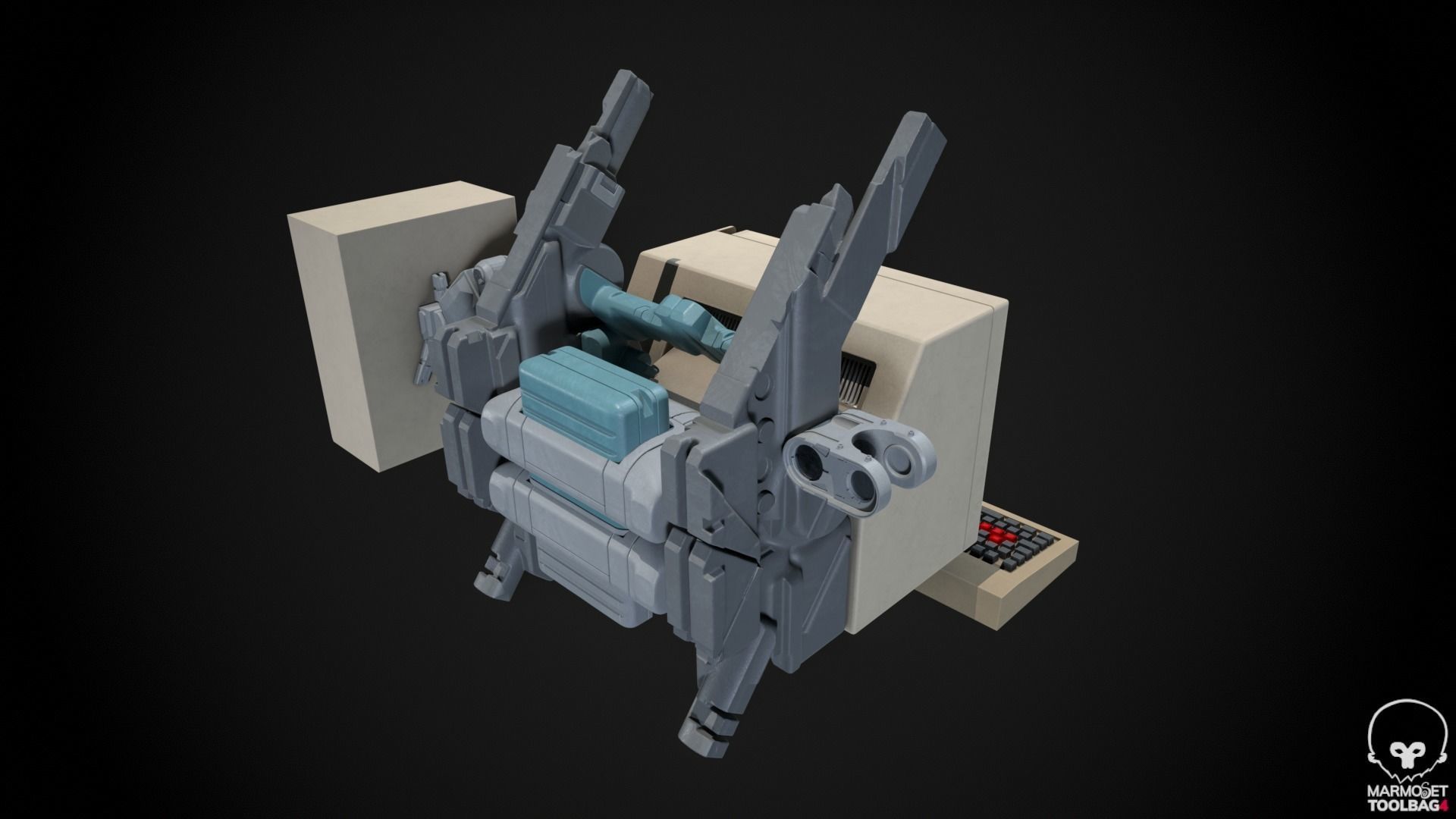 Retro Computer Pack - 3 Variations  3D model_23