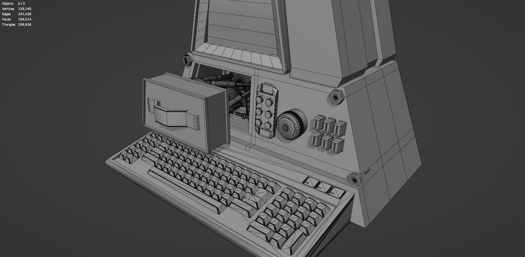 Retro Computer Pack - 3 Variations  3D model_37