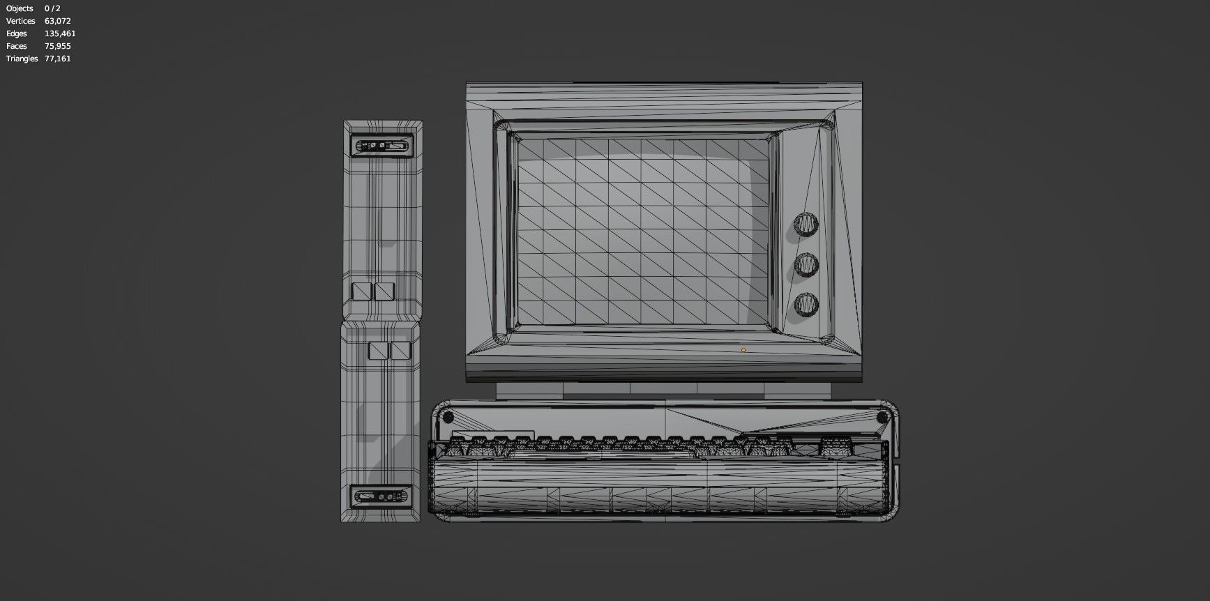 Retro Computer Pack - 3 Variations  3D model_54