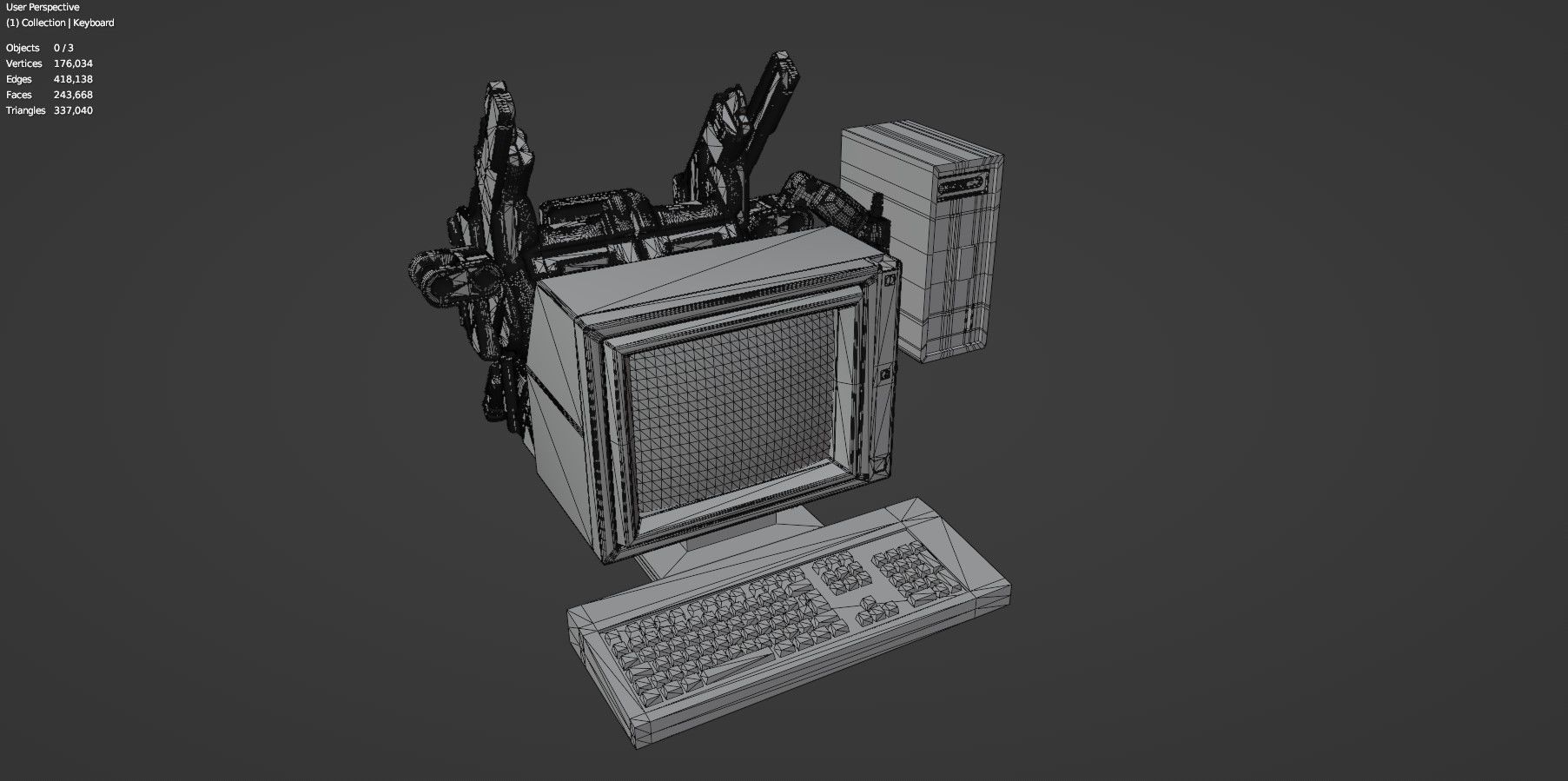 Retro Computer Pack - 3 Variations  3D model_71