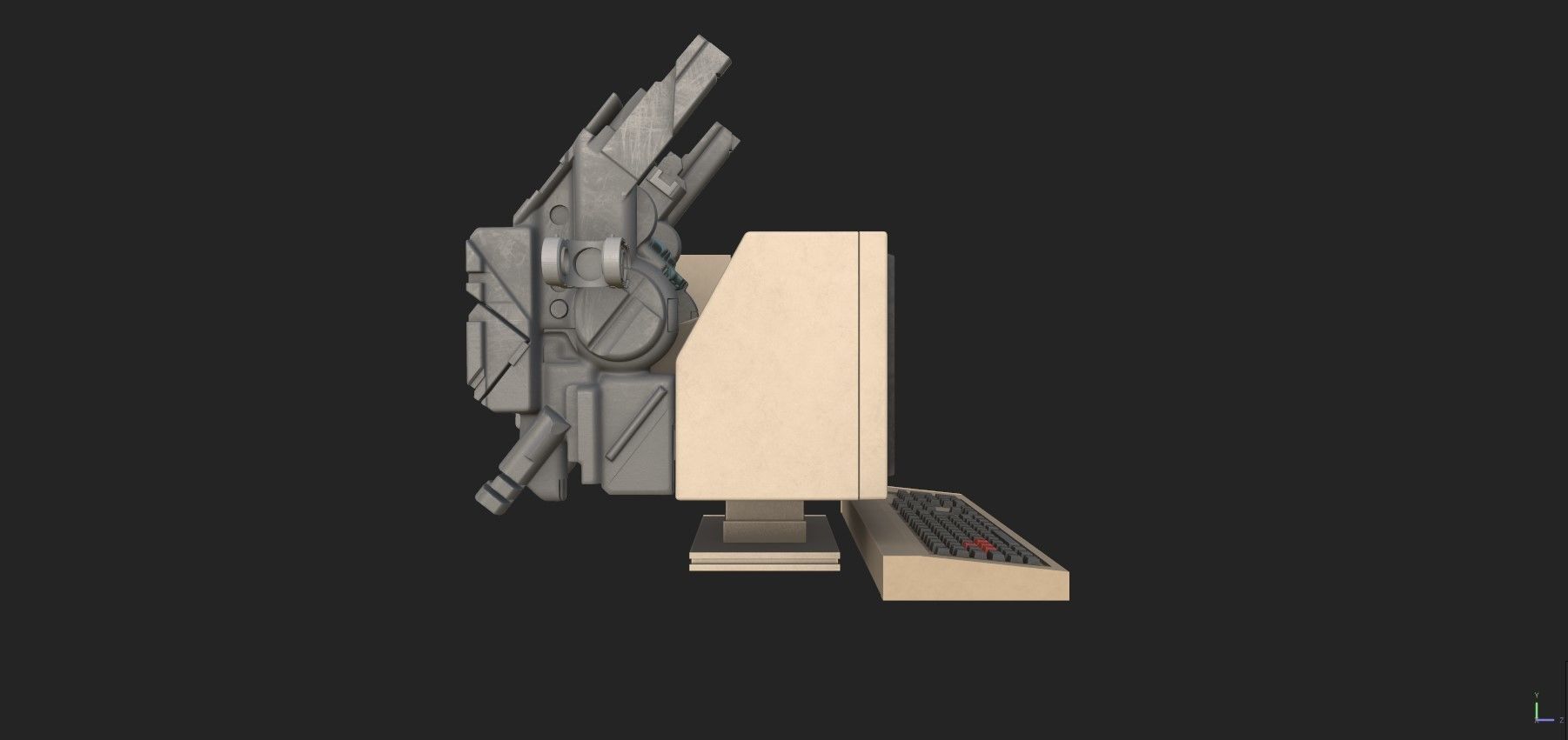 Retro Computer Pack - 3 Variations  3D model_28