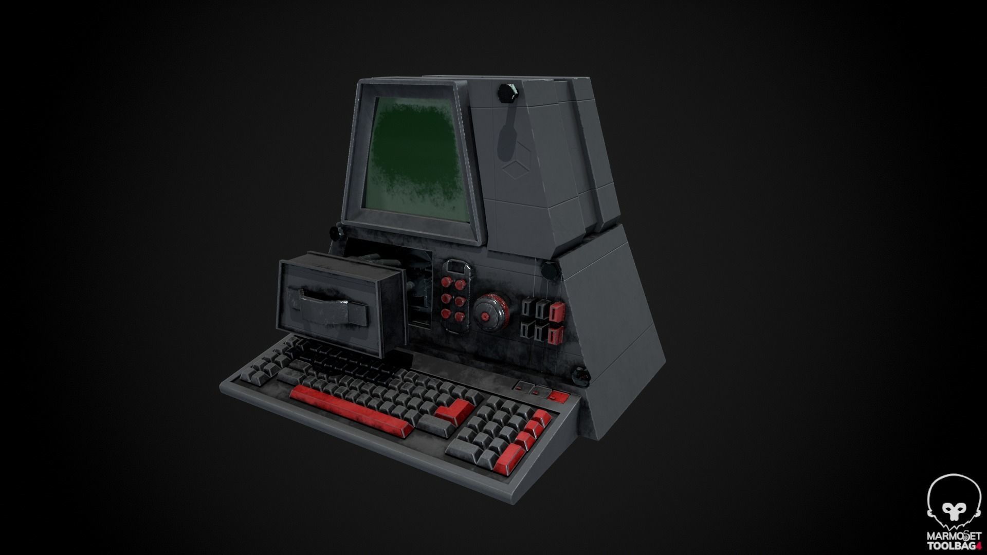 Retro Computer Pack - 3 Variations  3D model_6