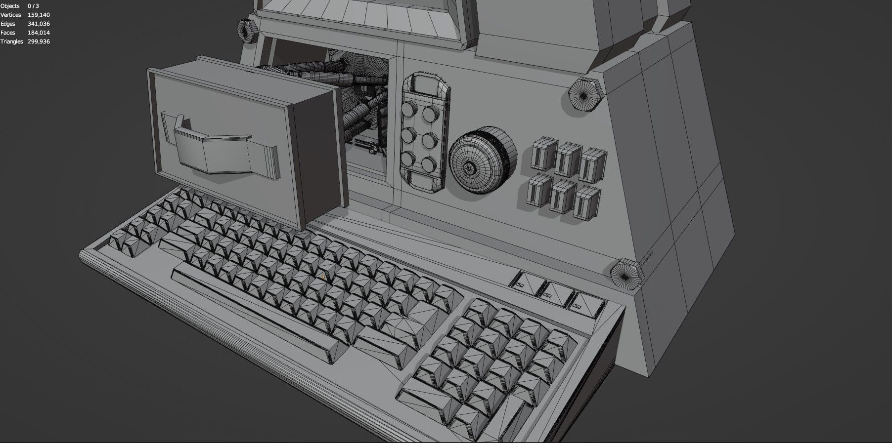 Retro Computer Pack - 3 Variations  3D model_43