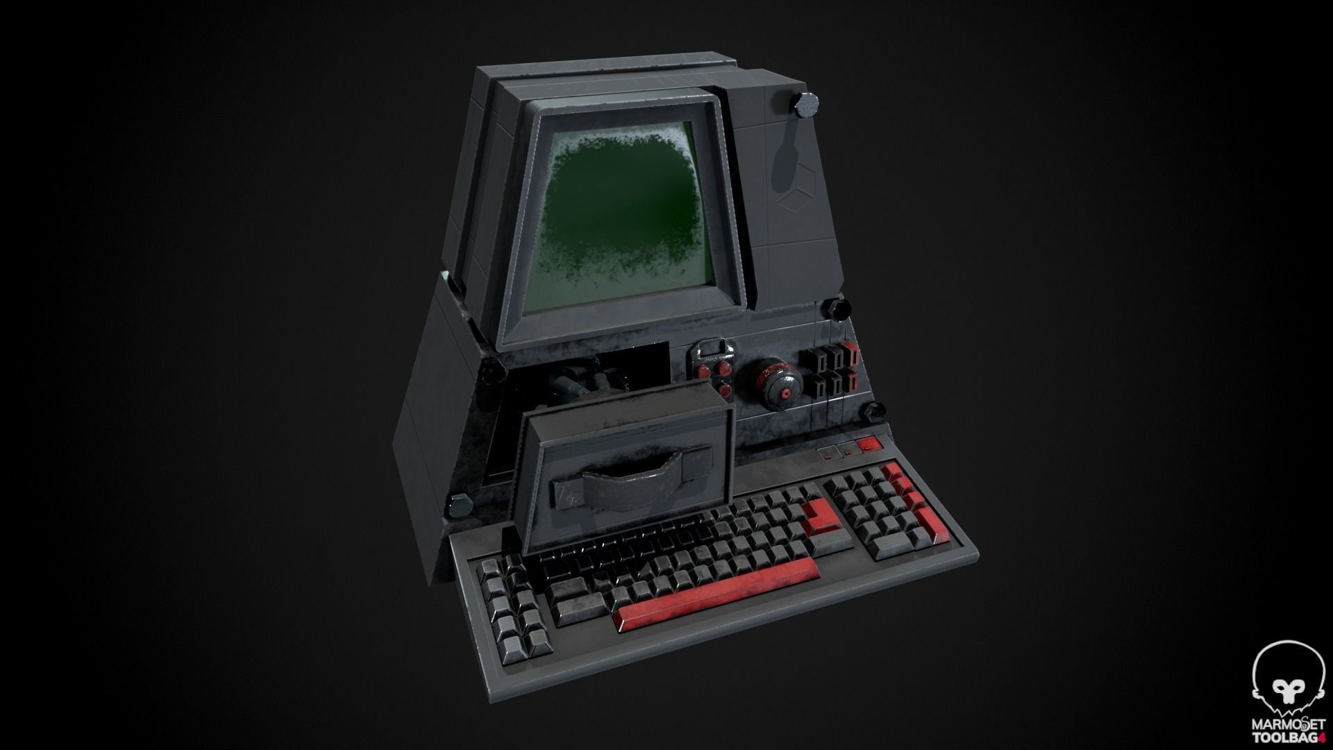 Retro Computer Pack - 3 Variations  3D model_5