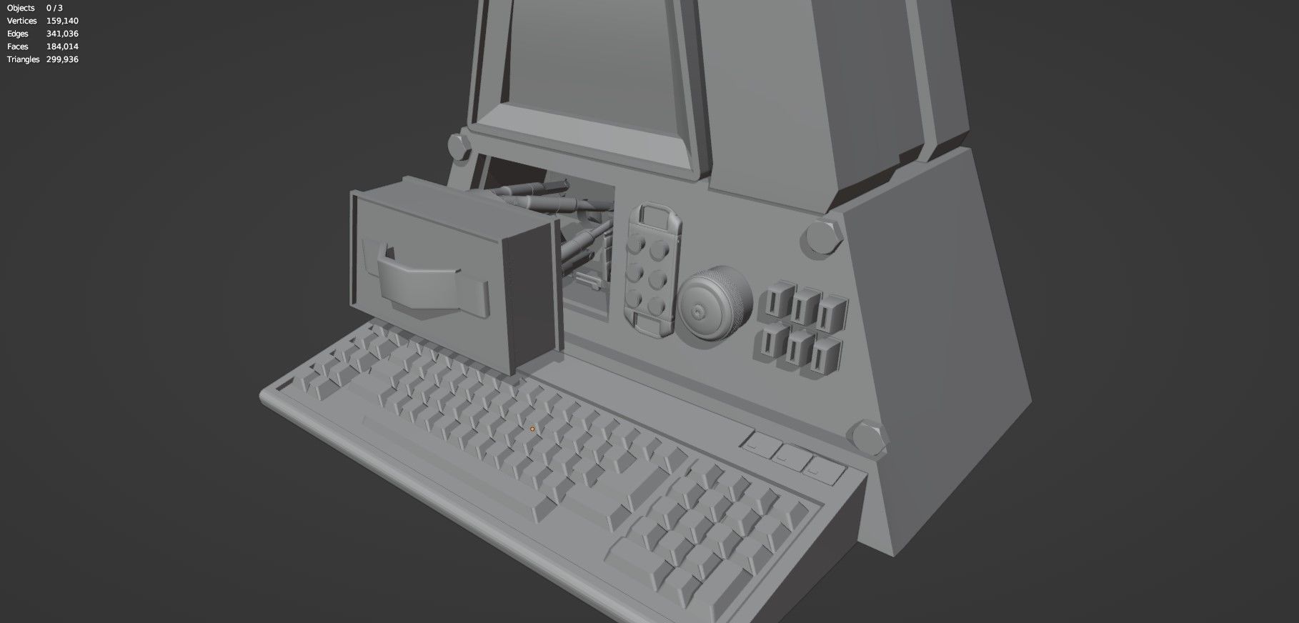 Retro Computer Pack - 3 Variations  3D model_36