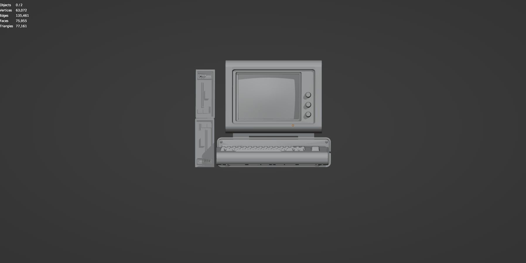 Retro Computer Pack - 3 Variations  3D model_52