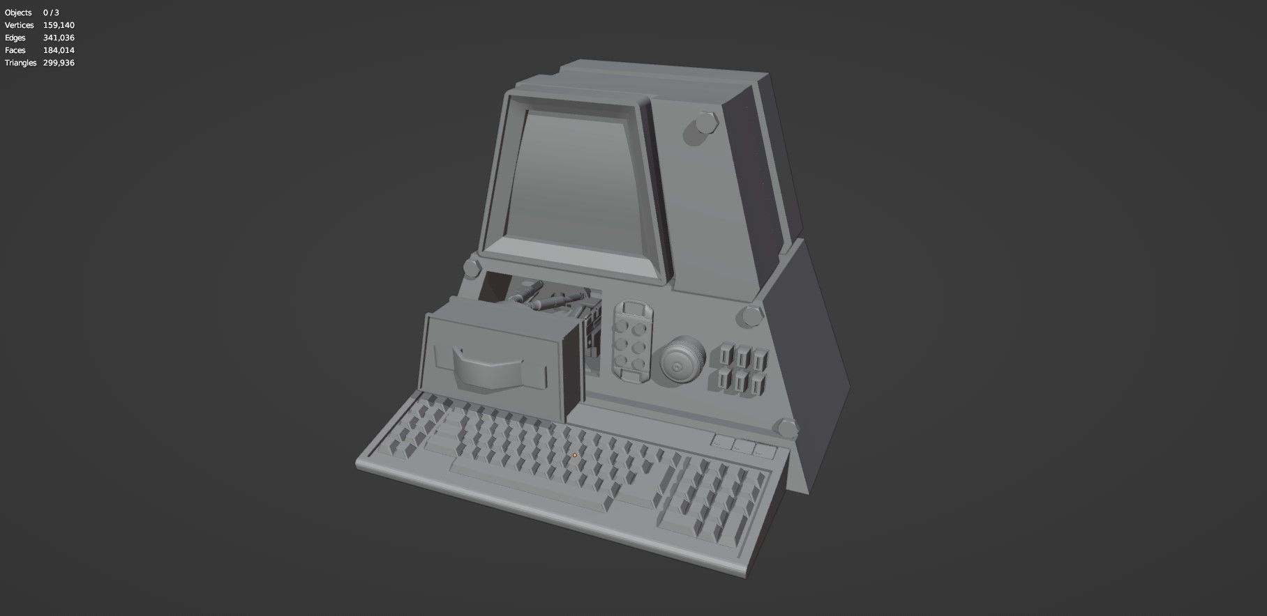 Retro Computer Pack - 3 Variations  3D model_35