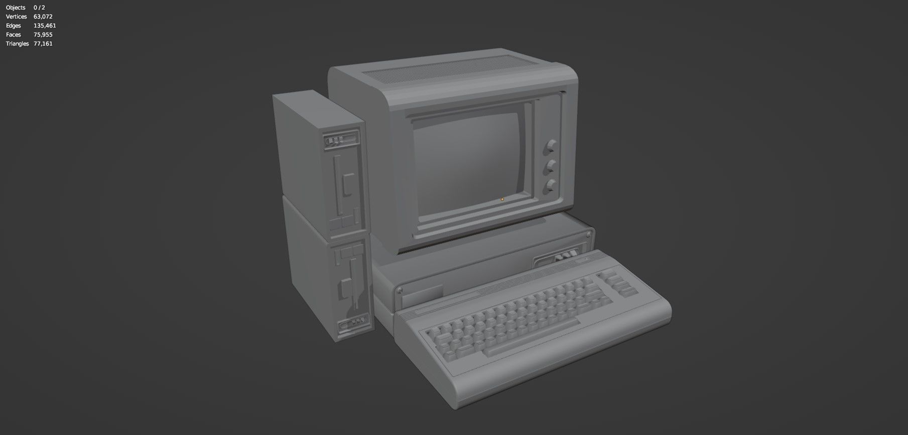 Retro Computer Pack - 3 Variations  3D model_51