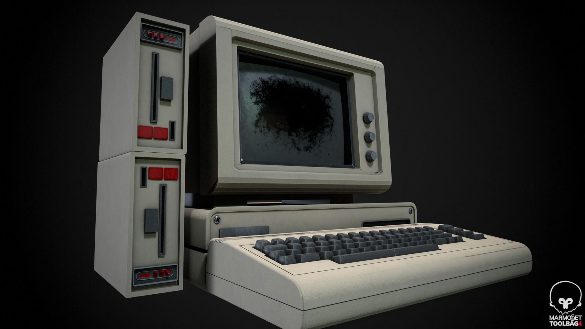 Retro Computer Pack - 3 Variations  3D model_1