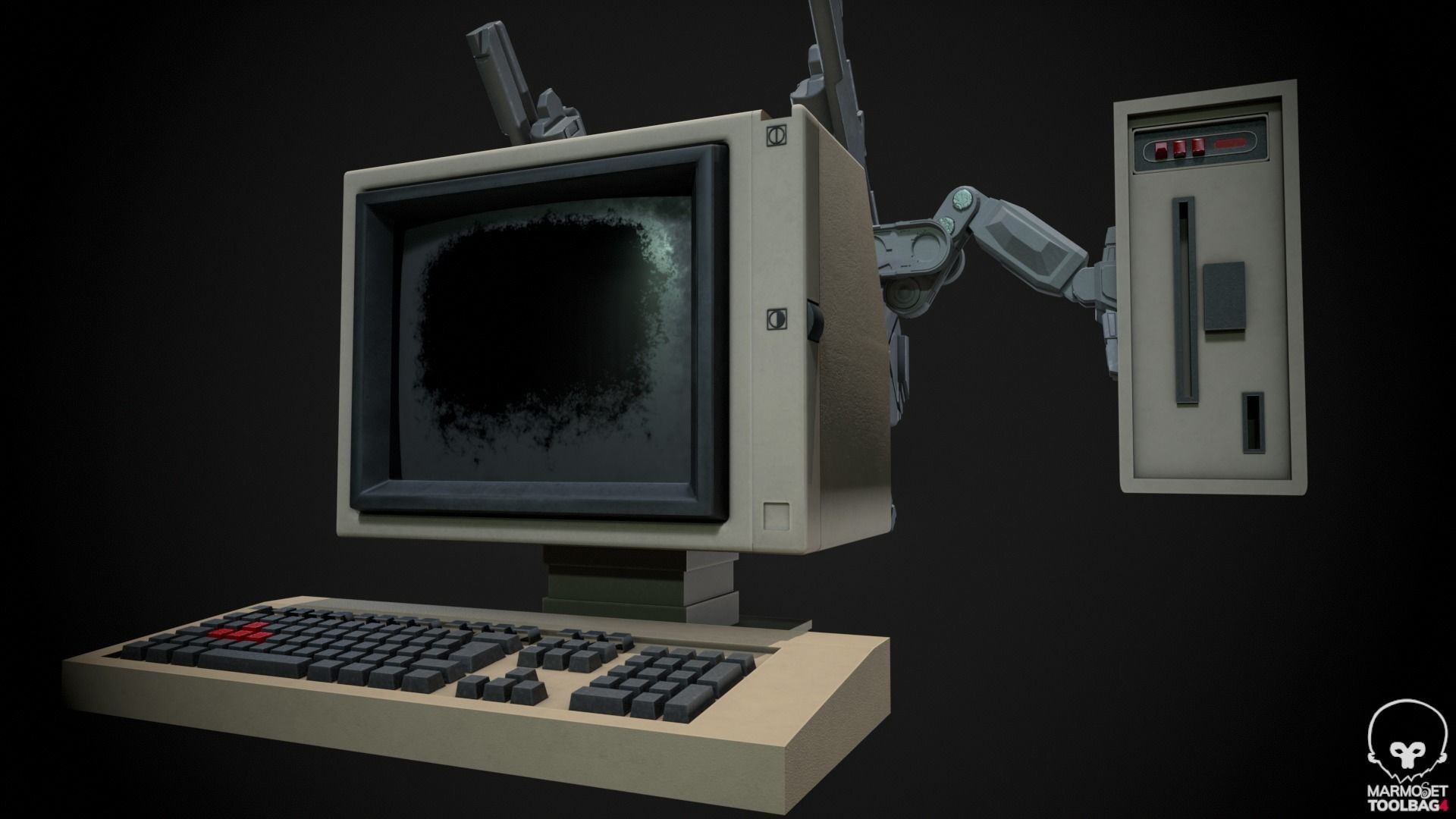 Retro Computer Pack - 3 Variations  3D model_22