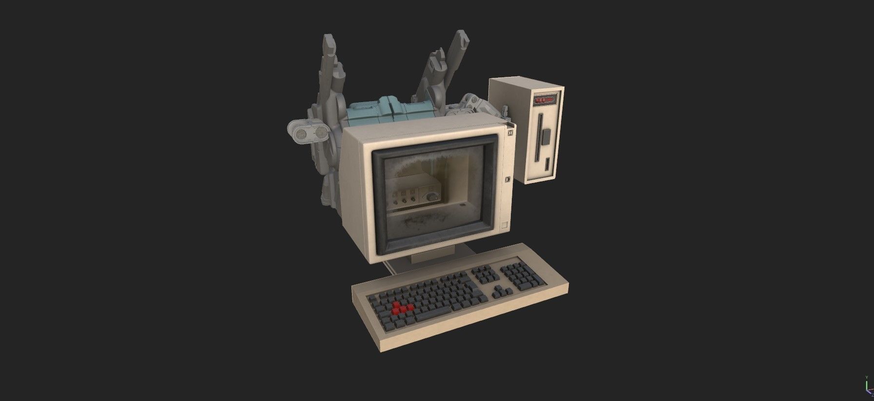 Retro Computer Pack - 3 Variations  3D model_29