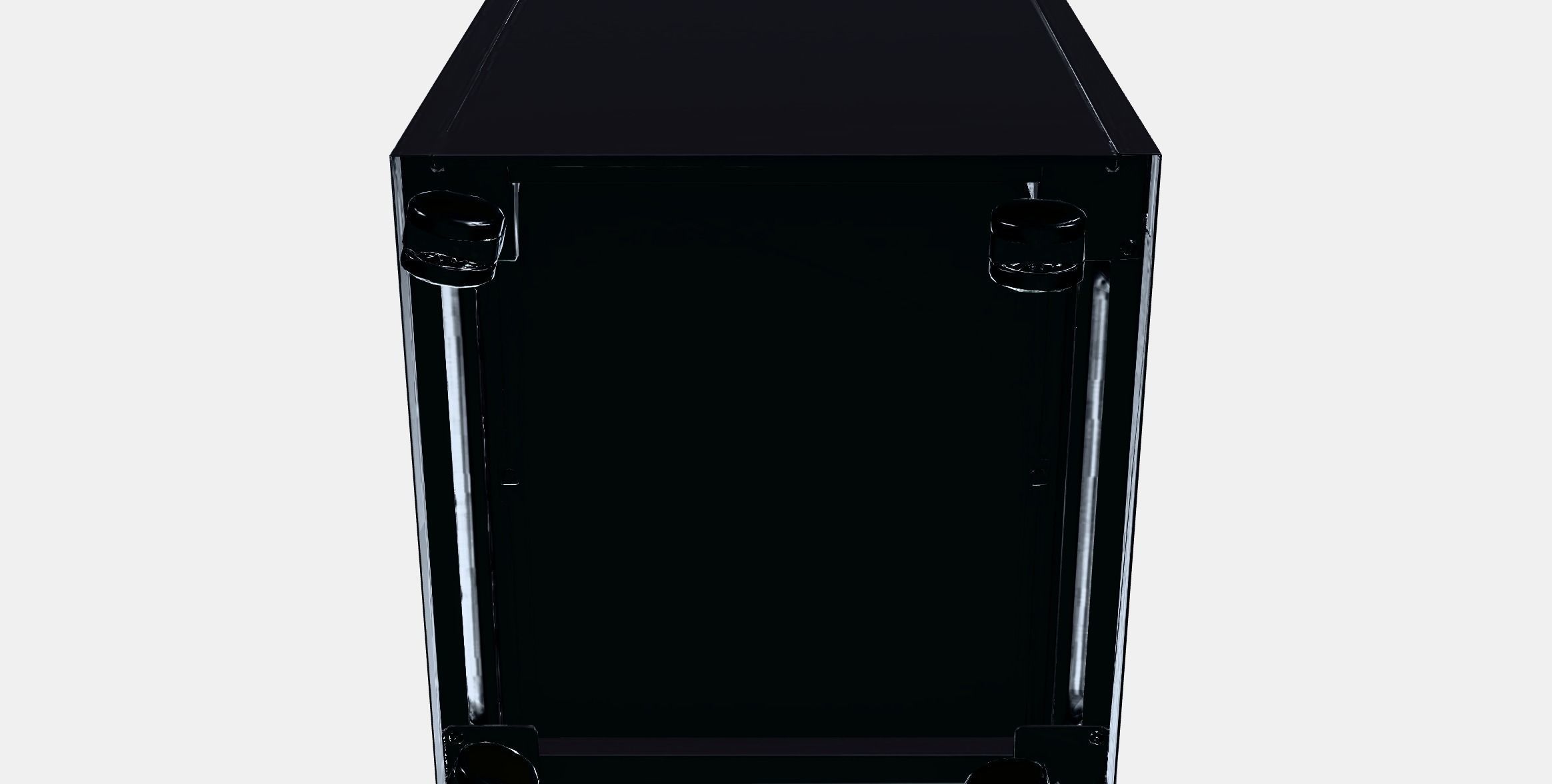 TROTTEN Drawer unit w 3 drawers on castors Low-poly 3D model_7