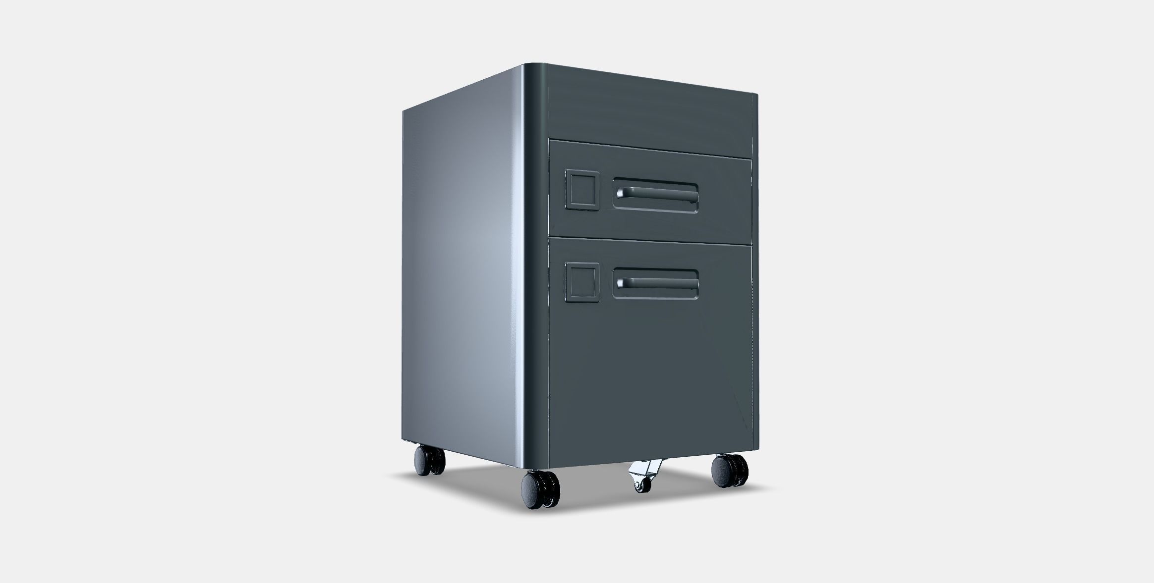 IDASEN Drawer unit with smart lock Low-poly 3D model_2