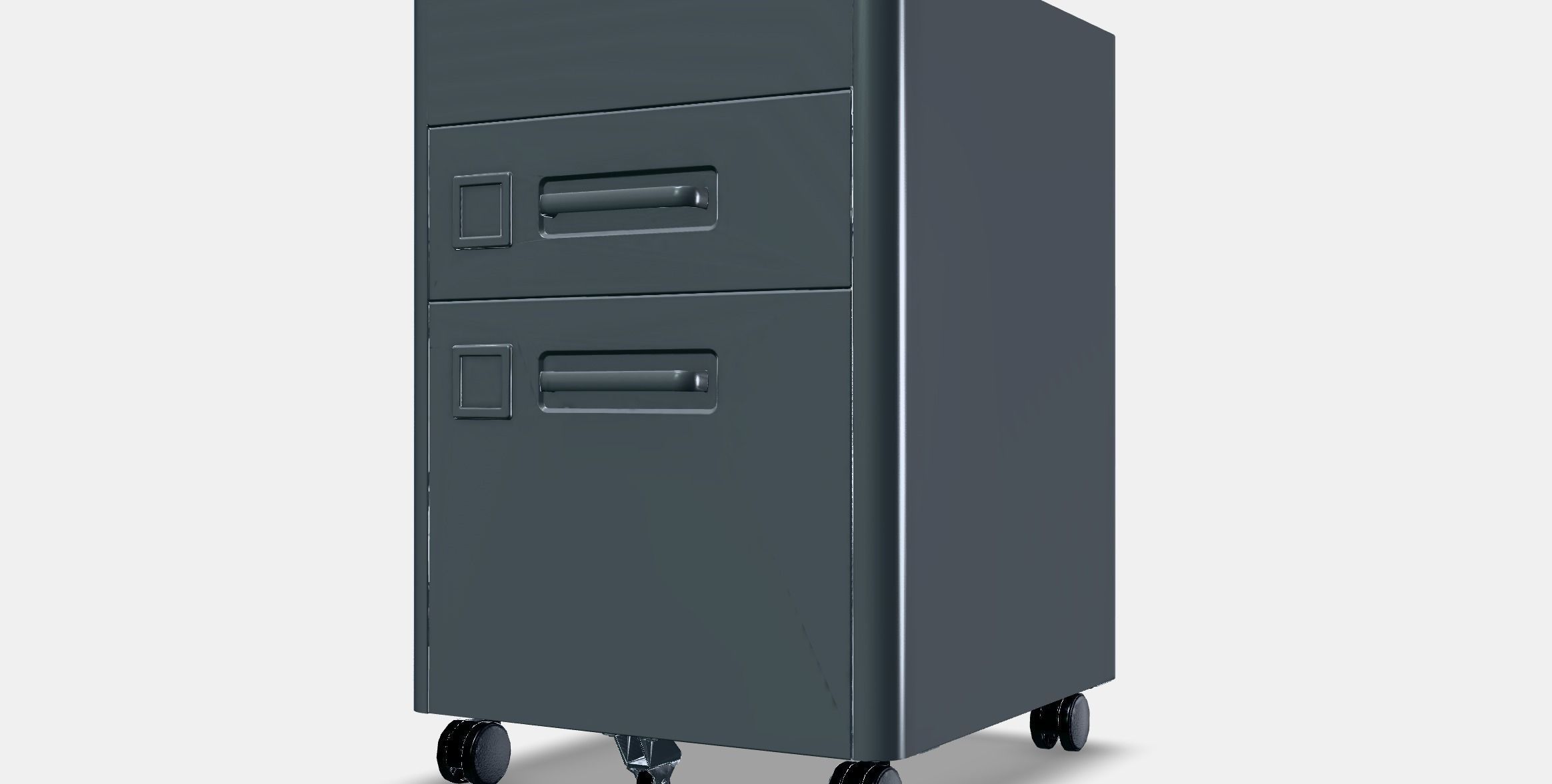 IDASEN Drawer unit with smart lock Low-poly 3D model_12