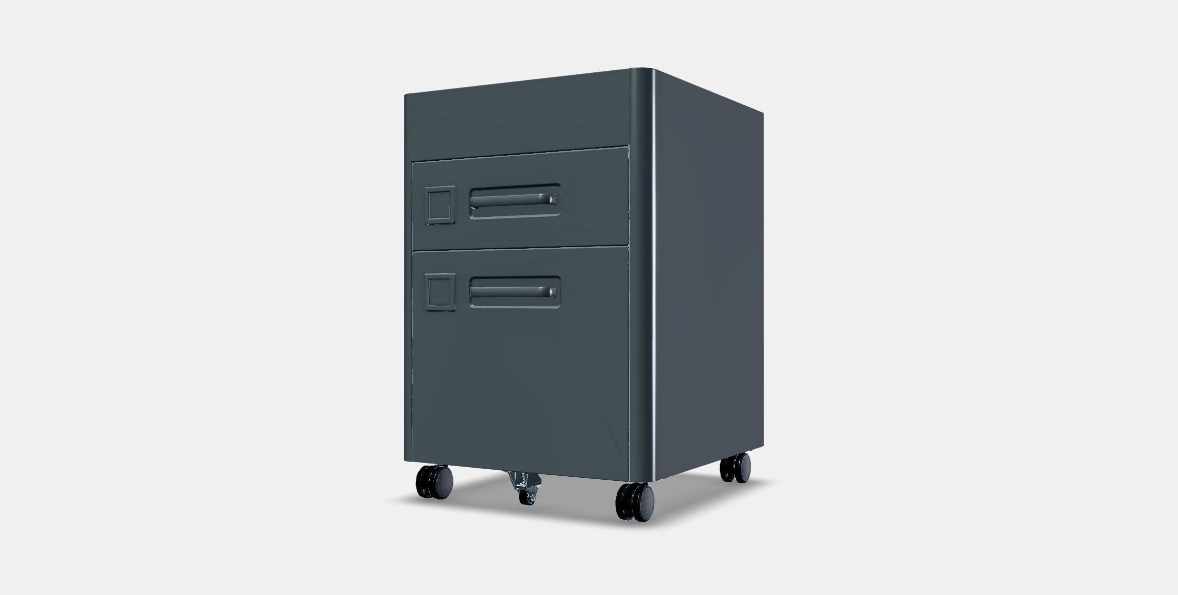 IDASEN Drawer unit with smart lock Low-poly 3D model_14