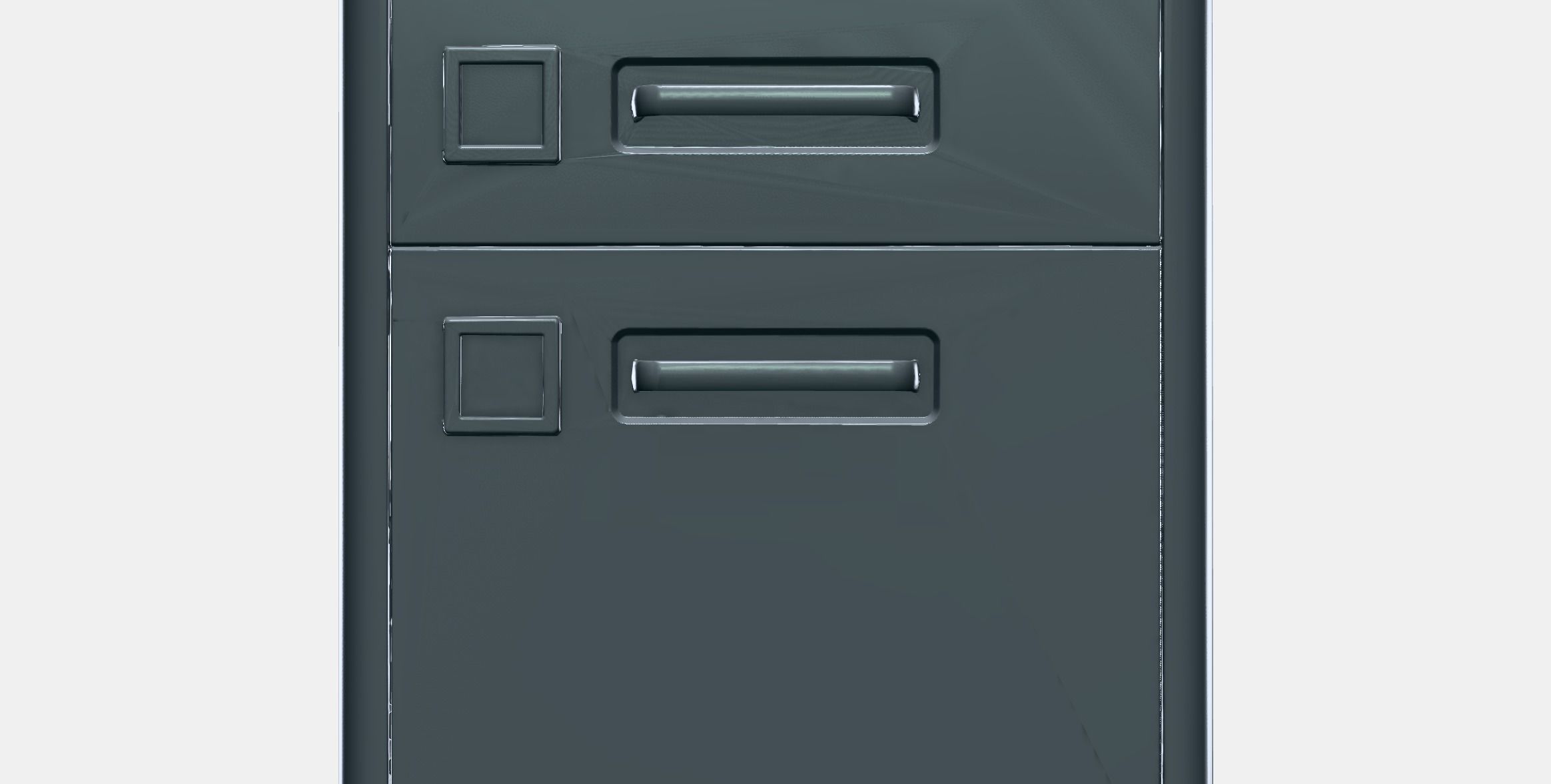 IDASEN Drawer unit with smart lock Low-poly 3D model_11