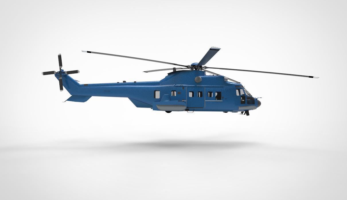  Airbus Helicopters H225 Super Puma 3D model_4