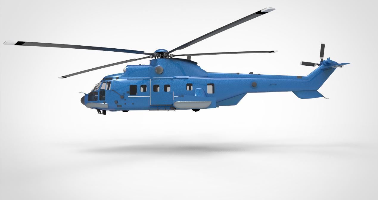  Airbus Helicopters H225 Super Puma 3D model_3