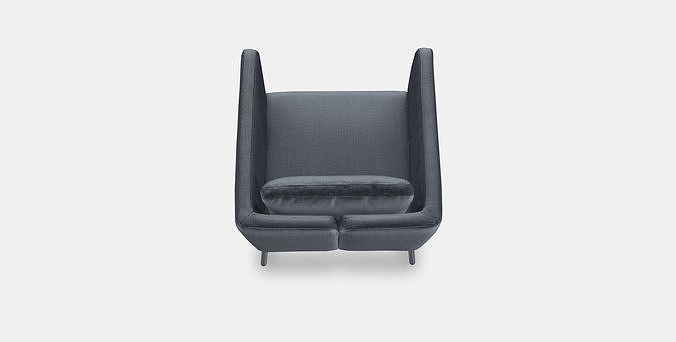 EKERO Armchair 2 Low-poly 3D model