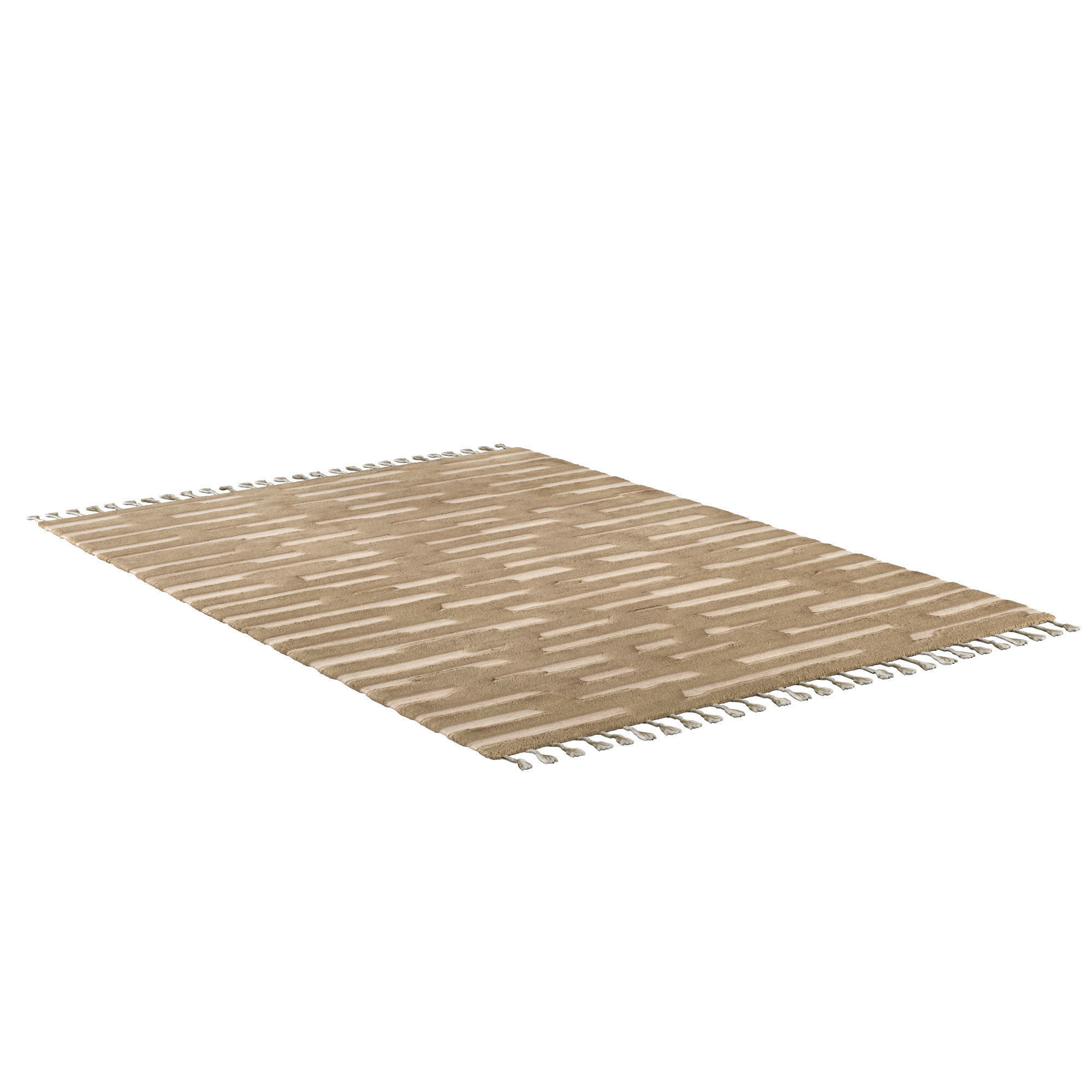 MORRO WOOL RUG Burnt Caramel 3D model_2
