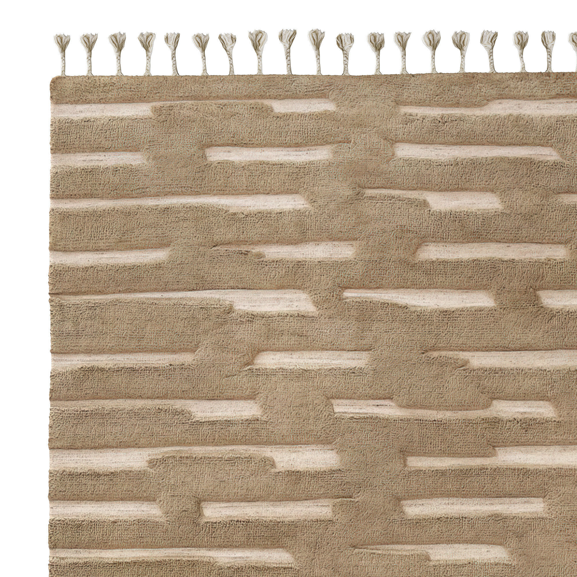 MORRO WOOL RUG Burnt Caramel 3D model_1