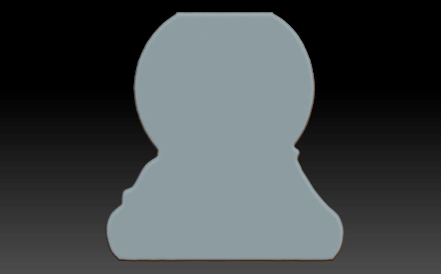 Jesus Portrait basrelief 09 240604 3D print model_5