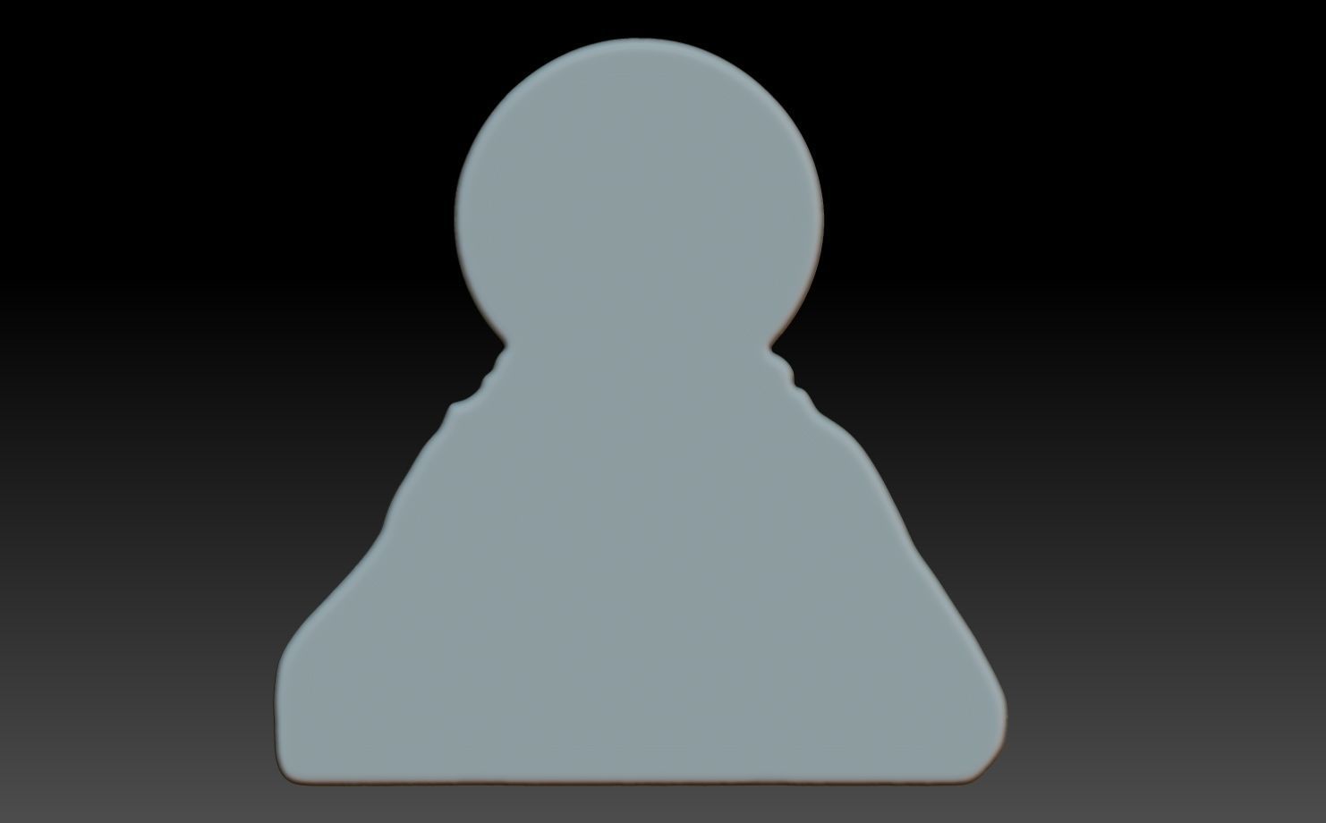 Jesus Portrait basrelief 06 240604 3D print model_5