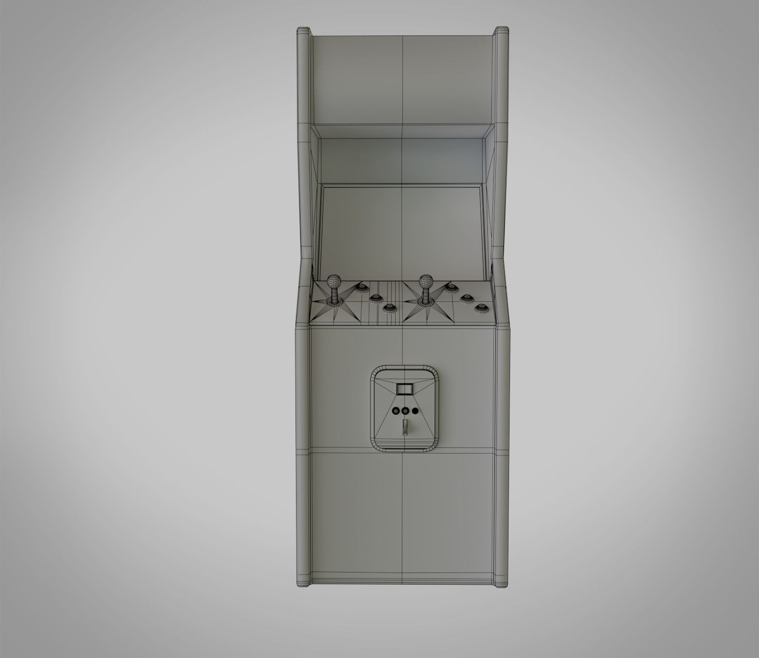 GameConsole Low-poly 3D model_6