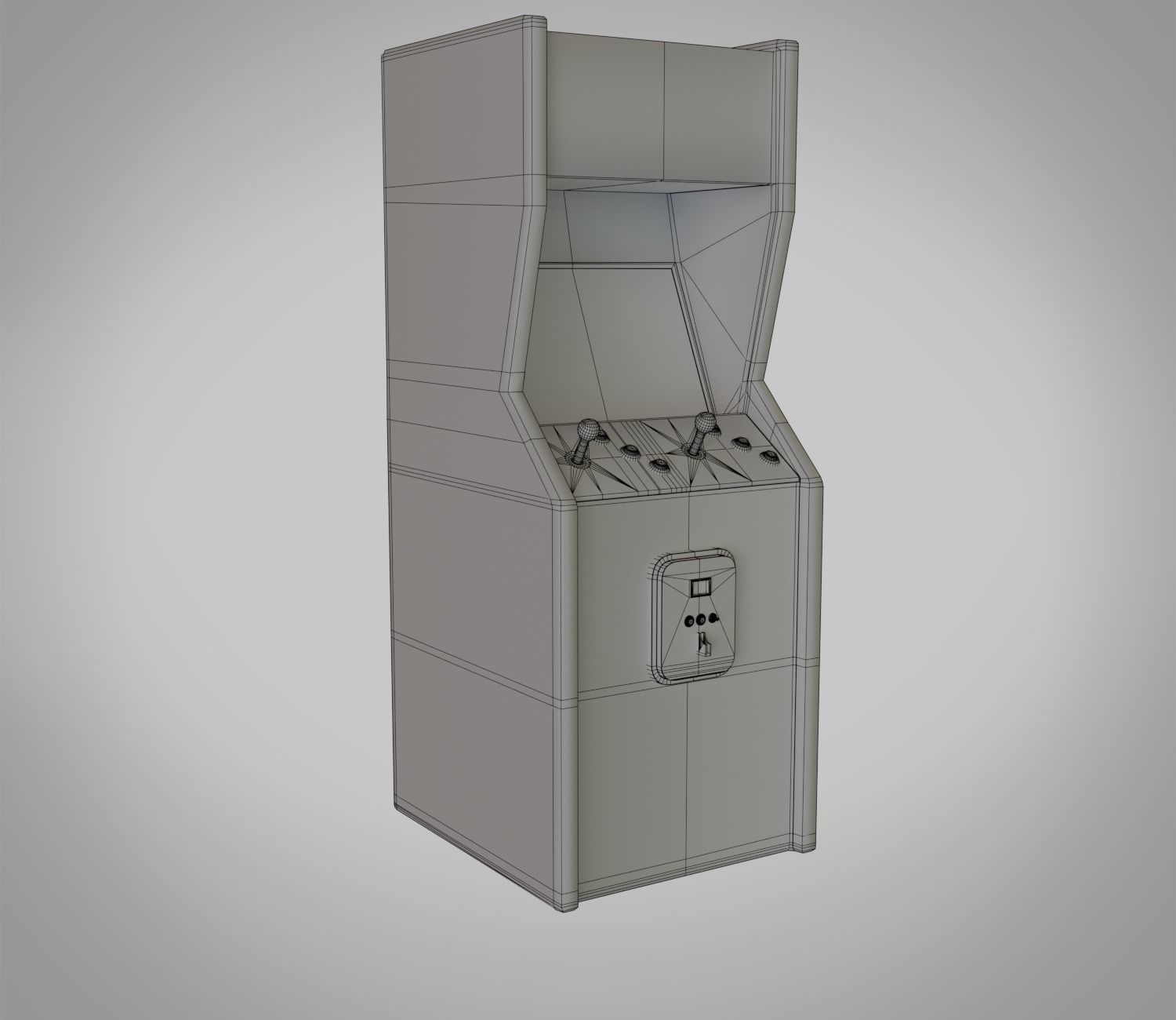 GameConsole Low-poly 3D model_5