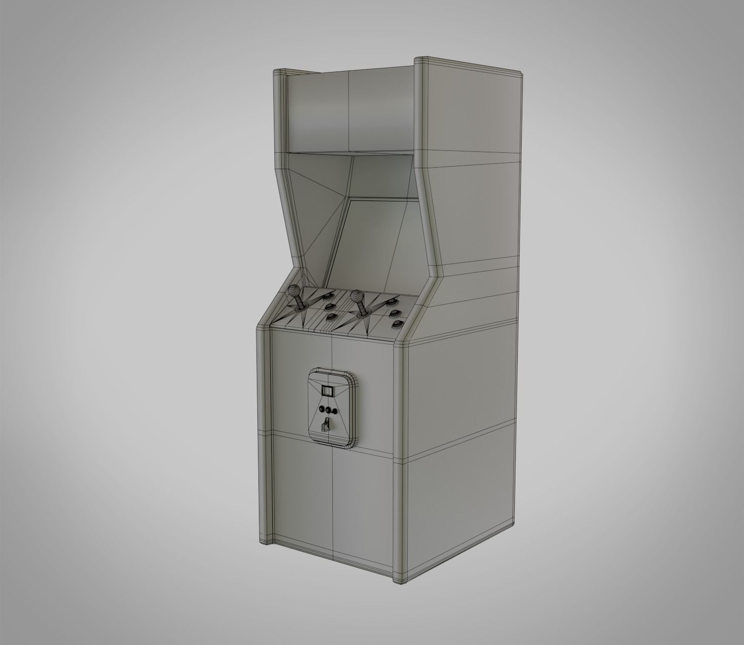 GameConsole Low-poly 3D model_7