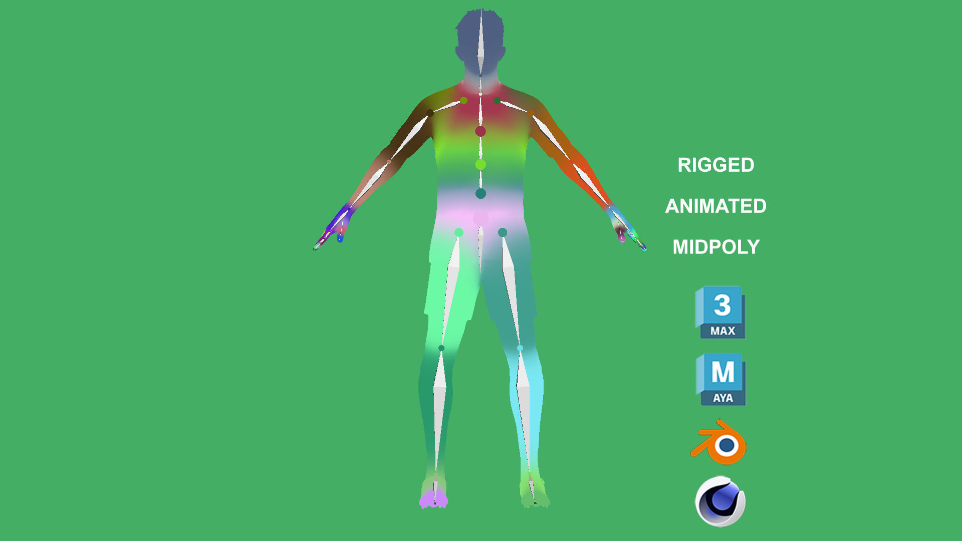 3D Rigged Christian Pulisic AC Milan 2024 3D model_2