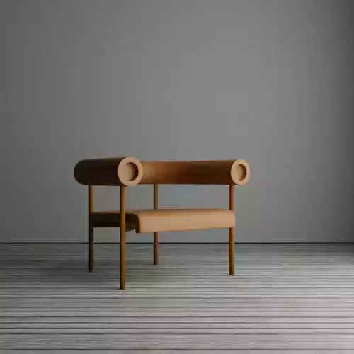 Modern easy armchair