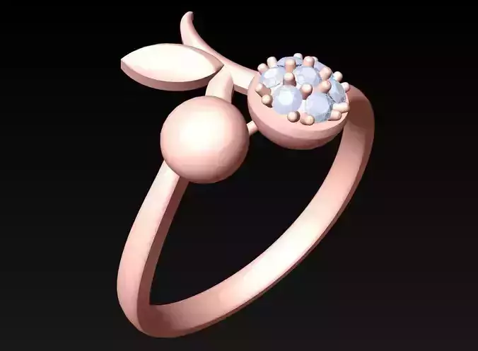 Diamond Ring - Womens Rings - N311043 3D print model