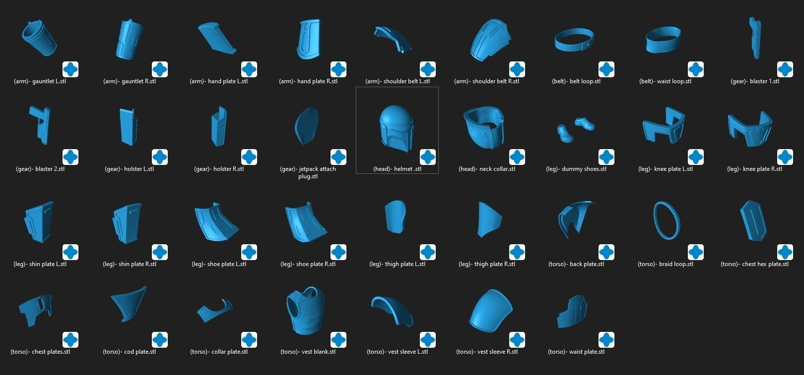 Almec Armor One12 Scale Custom 3D Print STL 3D print model_2