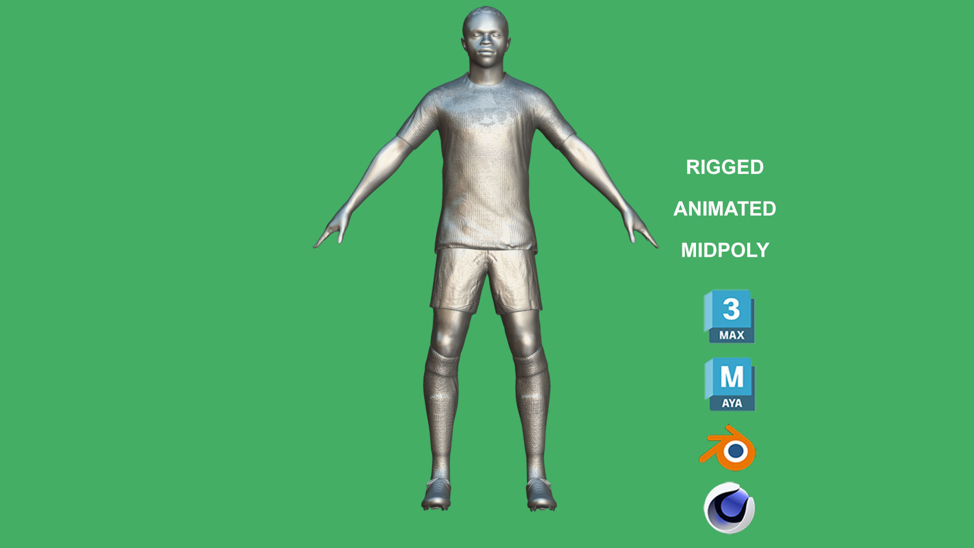 3D Rigged Pierre Kalulu AC Milan 2024 3D model_3