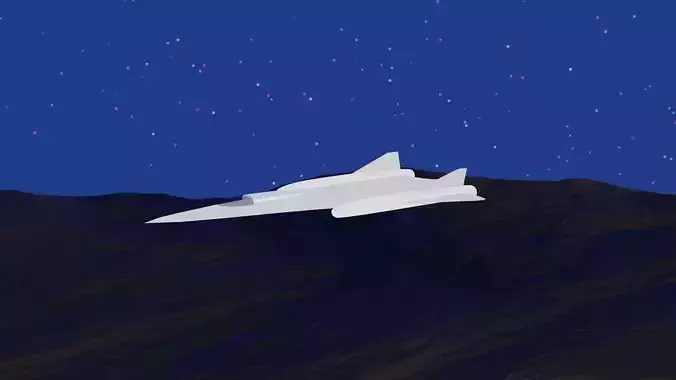Space plane and background scenery