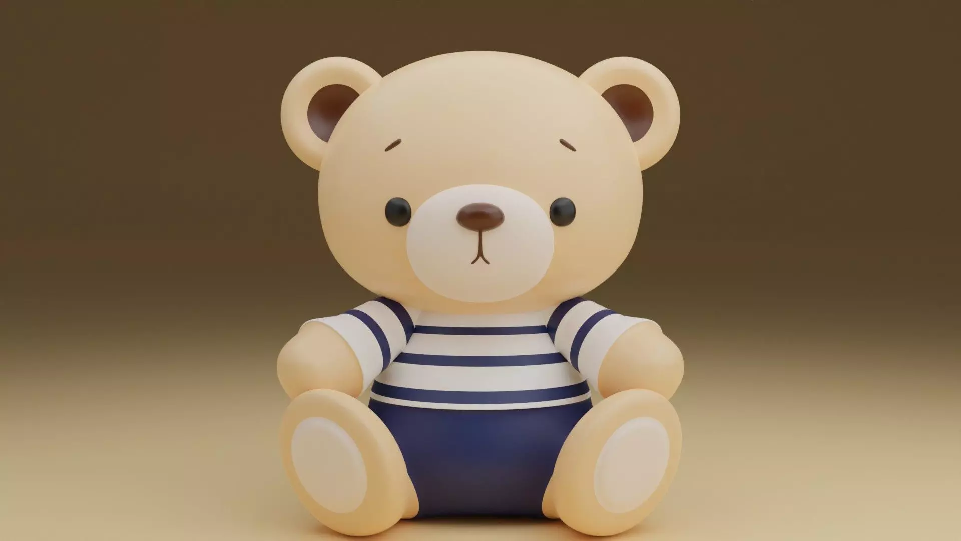 bear sailor 3D print model