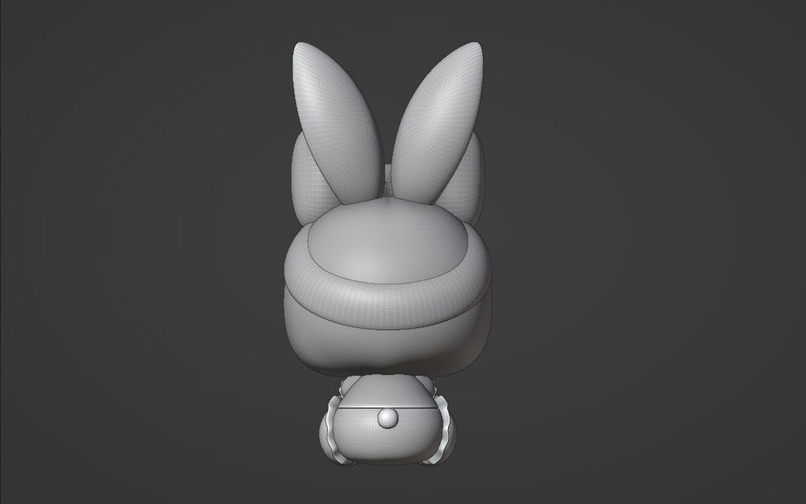 rabbit girl 3D print model_4