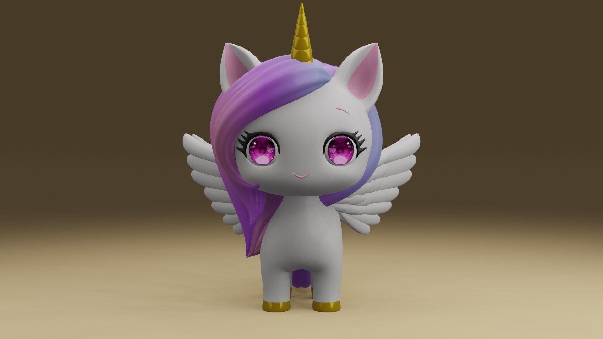 unicorn 3D print model_7