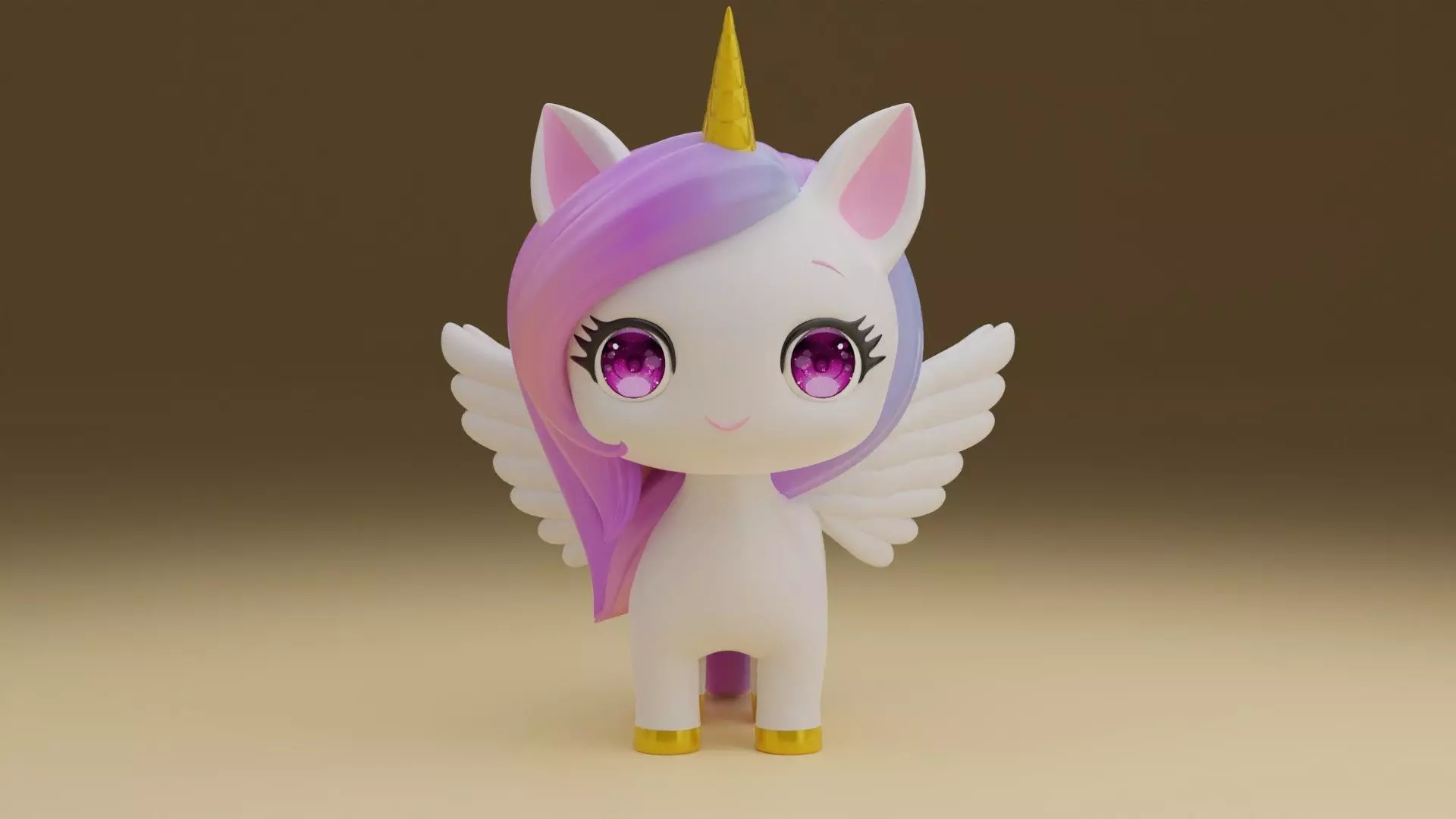 unicorn 3D print model_0