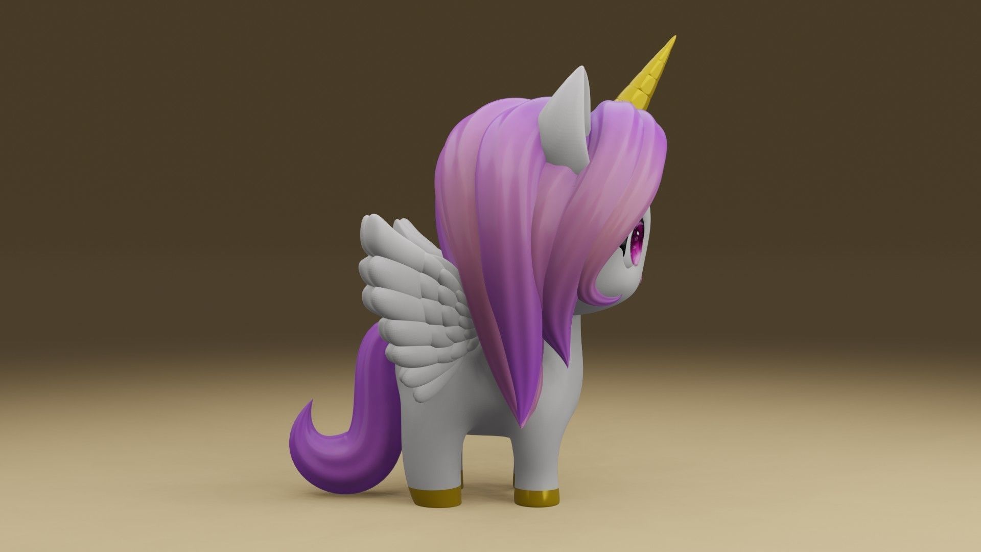 unicorn 3D print model_9