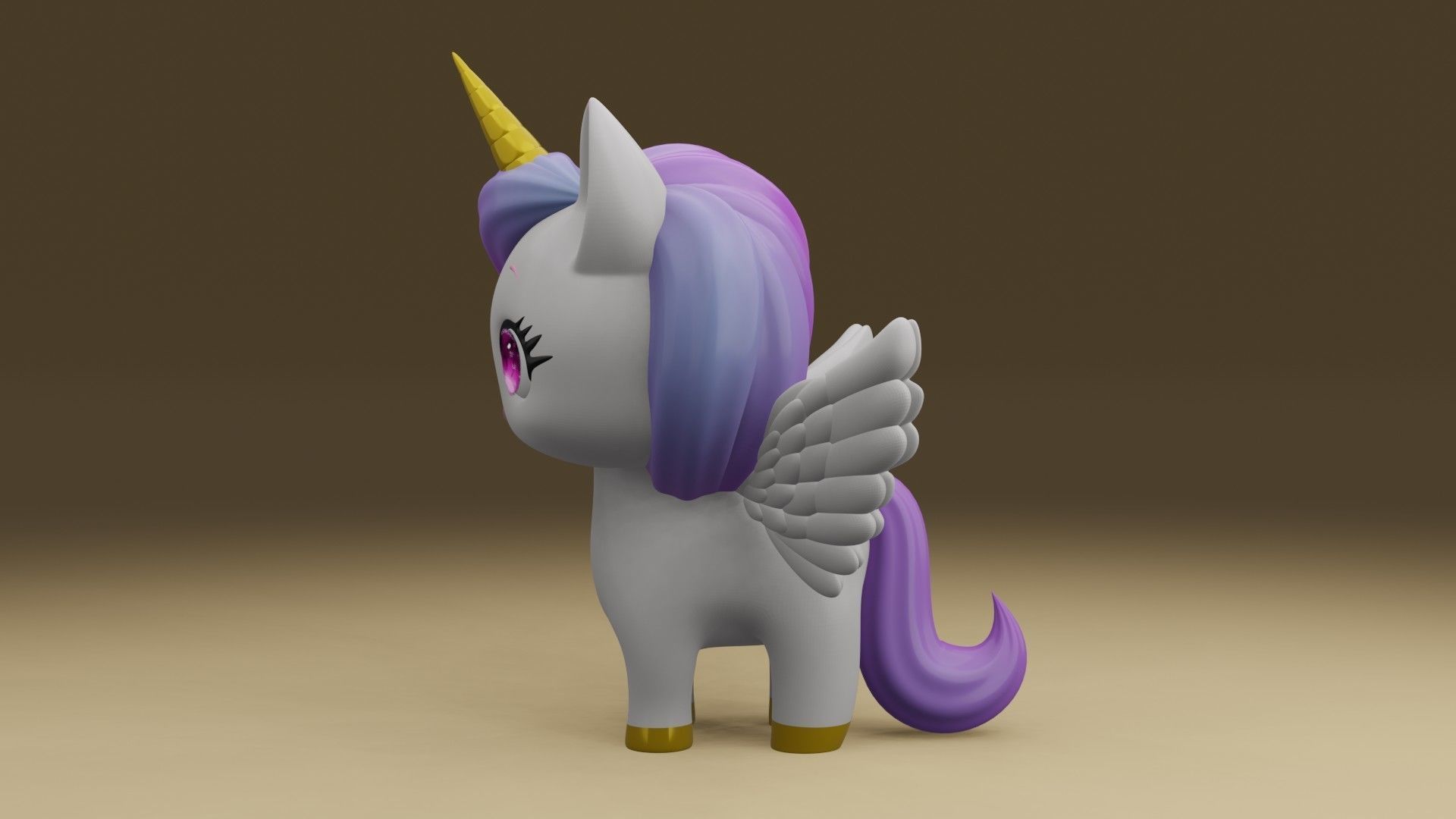 unicorn 3D print model_13