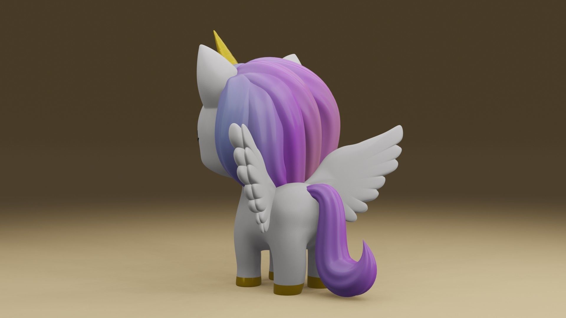 unicorn 3D print model_12