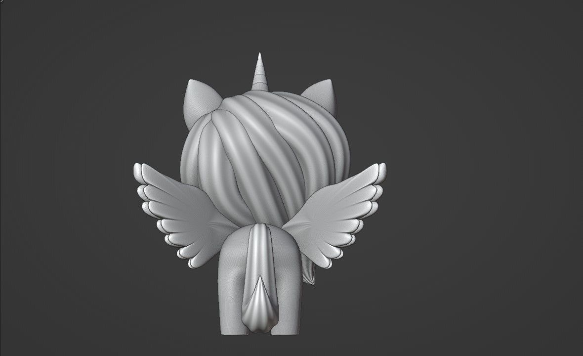 unicorn 3D print model_4