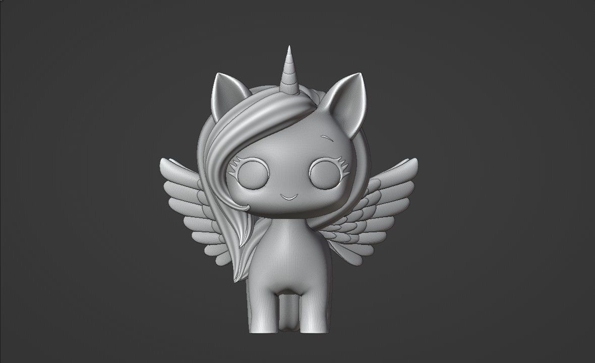 unicorn 3D print model_2