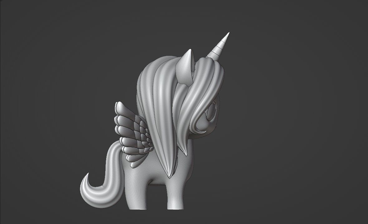 unicorn 3D print model_3